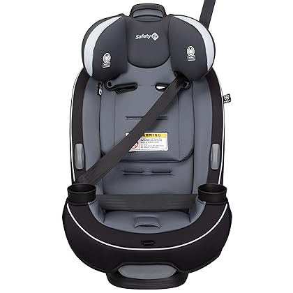 Safety 1st Grow and Go All-in-One Convertible Car Seat,Rear-facing 5-40 pounds, Forward-facing 22-65 pounds, and Belt-positioning booster 40-100 pounds, Carbon Ink