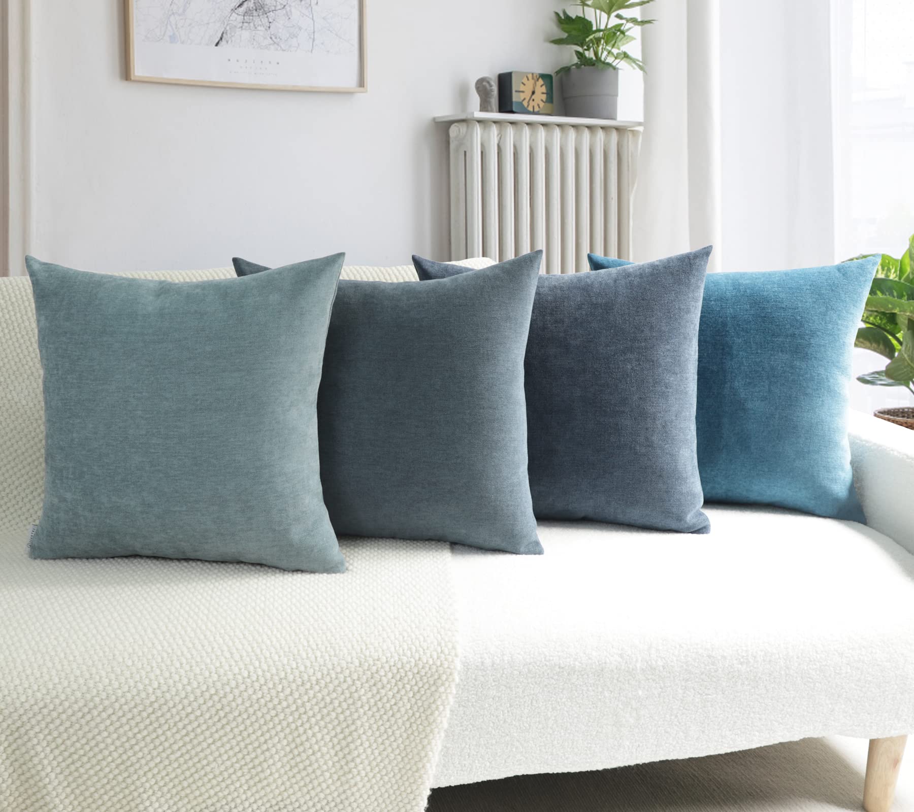Mua JIANTKJ Decorative Throw Pillow Covers 18x18, Set of 4 Soft ...