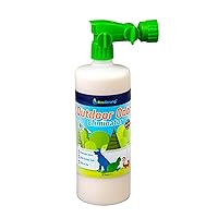 Outdoor Odor Eliminator | Outside Dog Urine Enzyme Cleaner – Powerful Pet, Cat, Animal Scent Deodorizer | Professional Strength for Yard, Turf, Kennels, Patios, Decks (32oz)