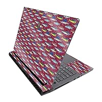 MightySkins Glossy Glitter Skin for Alienware M17 R3 (2020) & M17 R4 (2021) - Saltwater Collage | Durable High-Gloss Glitter Finish | Easy to Apply and Change Style | Made in The USA