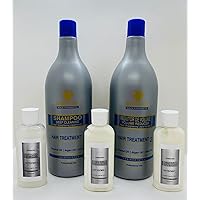 BHP Classic Keratin Hair Treatment - Multi Size (3 X 100ML Shampoo and Keratin)