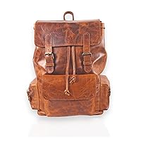 Brown Leather Backpack, Genuine Top Grain Leather Rucksack, Leather Travel Bag For Men & Women, Genuine Fine Leather Bags Manufacturers