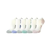 Amazon Essentials Women's Performance Cotton Cushioned Athletic No-Show Socks, 6 Pairs