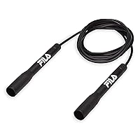 FILA Accessories Speed Jump Rope - 9ft Classic Fitness Jumping Rope | Adjustable Tangle-Free Cable & Extended Grip Handles | Cardio Endurance Training for Women, Men