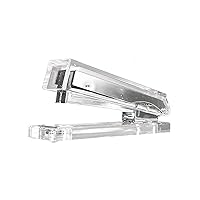 Kantek Clear Acrylic Desk Stapler, Large Capacity Holds a Full Strip of Standard Staples, 1.4