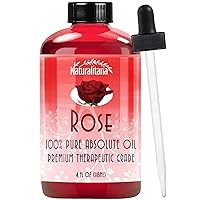 4oz Pure Rose Essential Oil - Aromatherapy, Unadulterated, Therapeutic Grade, GC/MS Tested
