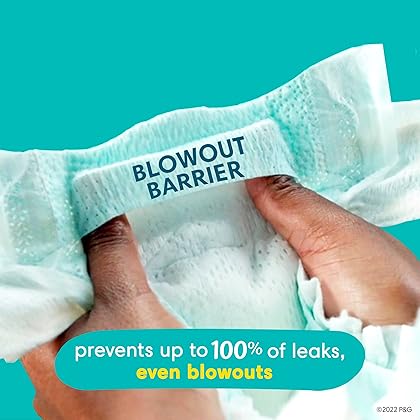 Pampers Diapers Size 1/Newborn, 198 Count - Swaddlers Disposable Baby Diapers (Packaging & Prints May Vary)