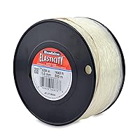 Beadalon Elasticity Stretch Cord, 1.0 mm / .039 in, Clear, 500 m / 1640 ft