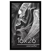 Americanflat 16x26 Picture Frame in Black - Photo Frame with Engineered Wood Frame and Polished Plexiglass Cover - Horizontal and Vertical Formats for Wall with Built-in Hanging Hardware