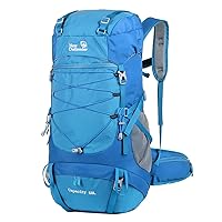 HUIOP Mountaineering Backpack, 50L Waterproof Hiking Backpack Travel Camping Mountaineering Backpack Outdoor Sport Daypack Bag