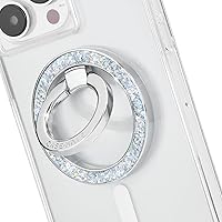 Case-Mate Magnetic Phone Grip and Phone Ring Holder - Magnetic iPhone Holder - Removable MagSafe iPhone Accessories - Rotatable Kickstand for iPhone 15 Pro Max/ 14 Pro Max/ 13 Pro Max - Twinkle Disco