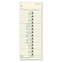 TOPS Time Cards, Weekly, 1-Sided, Replaces M-33, 10-800292, 3-1/2