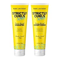 Strictly Curls 3x Moisture Deep Shampoo & Conditioner for Curl Defining & Anti Frizz - Shea Butter, Marula Oil, Aloe & Coconut Oil - Sulfate Free Color Safe for Dry Damaged Curly Hair