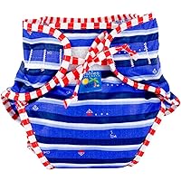 Kushies Baby Unisex Swim Diaper, Ahoy Print, Small