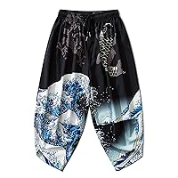 MFCT Men's Lightweight Japanese Graphic Kimono Pants