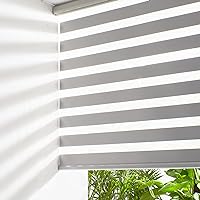 Persilux Cordless Zebra Roller Window Shades Free-Stop Roller Blinds (46