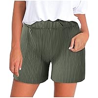 Summer Comfy Loose Fit Shorts for Women Casual Drawstring Sports Shorts with Pocket Lightweight Fashion Clothes 2024