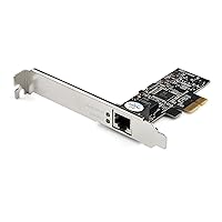 StarTech.com 1 Port PCIe Network Card - 2.5Gbps 2.5GBASE-T PCIe Network Card x1 PCIe - PCI Express LAN Card - RTL8125 (ST2GPEX)