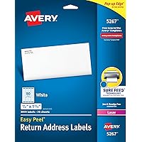 Printable Return Address Labels with Sure Feed, 0.5