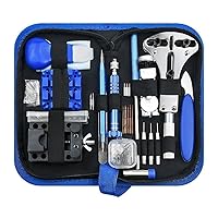 208 in 1 Professional Watch Repair Kits, Watch Back Case Opener Spring Bar Tools, Watch Battery Replacements, Watch Band Link Strap Adjustment Tool Kits with Zipper Carrying Case