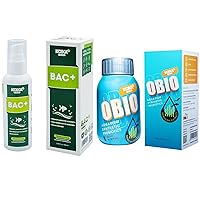 OBIO Aquarium Water Treatment & BAC+ Aquarium Probiotics, Improvement of Digestion and Immune Systems, Combination of Many high-Class microorganisms