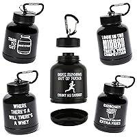 Protein Keychain Container 180ml Variety 5-Pack