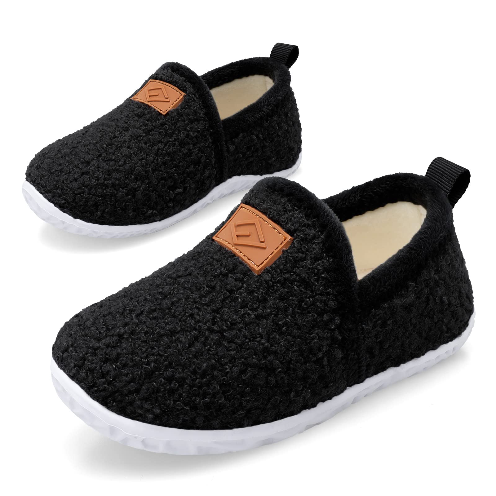 Lefflow Toddler Slippers Boys Girls House Shoes Slip on Baby Sock Shoes Lightweight Outdoor Walking Shoes