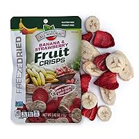 Brothers-ALL-Natural Fruit Crisps, Strawberry Banana, 0.42 oz (Pack of 24)