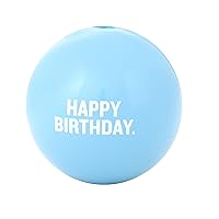 Planet Dog Orbee-Tuff Happy Birthday Ball Blue Treat-Dispensing Dog Toy