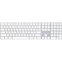 Apple Magic Keyboard with Numeric Keypad: Wireless, Bluetooth, Rechargeable. Works with Mac, iPad, or iPhone; Traditional Chinese - Cangjie & Zhuyin - White