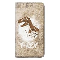 RW2372 T-Rex Jurassic Fossil PU Leather Flip Case Cover for Google Pixel 8 pro