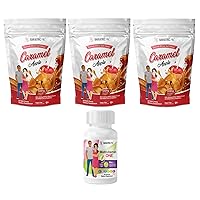 BariatricPal 90-Day Bariatric Vitamin Bundle (Multivitamin ONE 1 per Day! Capsule with 60mg Iron and Calcium Citrate Soft Chews 500mg with Probiotics - Caramel Apple)