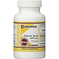 Kirkman Labs Folinic Acid 800 mcg 180 Capsules