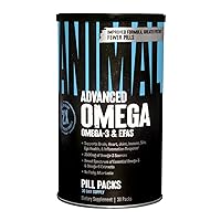 Omega – Omega 3 & 6 Supplement – Fish Oil, Flaxseed Oil, Salmon Oil, Cod Liver, Herring, and more – Supports Cardiovascular & Joint Health – Enhances Metabolism – 30 Day Pack