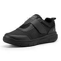 FitVille Diabetic Shoes for Men Extra Wide Width, Swollen Feet Shoes for Neuropathy Walking Shoes for Diabetics Pain Relief (Black, 12 Extra Wide)