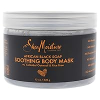 Shea Moisture African Black Soap Soothing Body Mask By Shea Moisture for Unisex - 12 Oz Mask, 12 Ounce