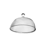 Fox Run Brands Chrome Outdoor Dome Mesh Outside Food Cover, 11.75 x 11.75 x 5 inches, Silver
