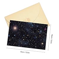 Greeting Cards with Envelopes Blank Greeting Card Constellation Star Clusters Galaxies Thank You Card Note Cards for Party Folding Blank Card for Birthday Blank Greeting Note Cards Invitations Card 8