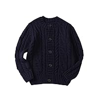 Moru Toddler Girls Kids Fall Winter Casual Cable Knit Jacket Outwear Cardigan Sweaters