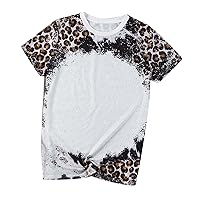 Women's Tie Dye Gradient Tshirts Shirts Plus Size Tees Summer Tunic Tops 2024 Crewneck Cute Soft Casual Loose