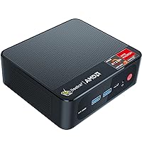Beelink SER5 Mini PC,AMD Ryzen 7 5700U(8C/16T,up to 4.34GHz),Mini Computer with 16GB DDR4 RAM/500GB M.2 2280 SSD, Micro PC Support 4K FPS,WiFi6/BT5.2/USB3.2/Home/Office/Game