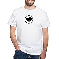 CafePress Anarchist's Flag White T Shirt White Cotton T-Shirt