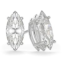 Marquise Moissanite Stud, 2.00 CT Marquise Brilliant Cut Wedding Earrings, 925 Silver Stud Earrings, Engagement Bridal Earrings, Perfact for Gift Or As You Want