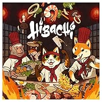 Hibachi Board Game - Fun Fast-Paced Dexterity & Strategy Game, Chef-Themed Set Collection Game for Kids & Adults, Ages 10+, 2-4 Players, 45 Minute Playtime, Made by Matagot