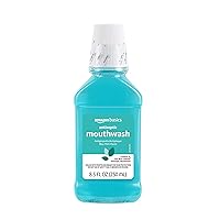 Antiseptic Mouthwash, Blue Mint, 8.5 Fluid Ounces, 1-Pack (Previously Solimo)