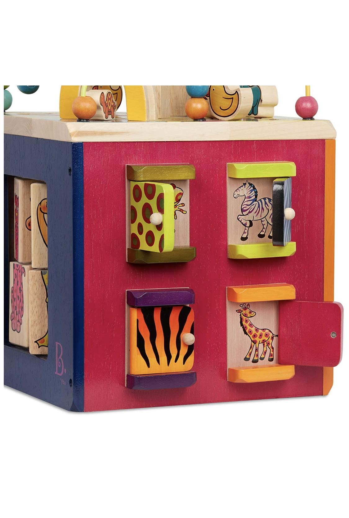 B. Zany Zoo Wooden Activity Cube for Children Ages 1 to 3