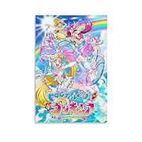 Tropical Rouge Pretty Cure Anime Canvas Poster Wall Art Decorative Painting For Livingroom Bedroom F Canvas Wall Art Prints for Wall Decor Room Decor Bedroom Decor Gifts 12x18inch(30x45cm) Unframe-s