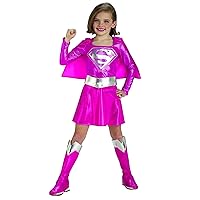 Pink Supergirl Child's Costume, Medium