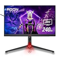 AOC Agon PRO AG274QZM 27” Tournament Gaming Monitor, QHD 2560x1440, 240Hz 1ms, G-SYNC Compatible, DisplayHDR 1000, Mini-LED Backlight, Height Adjustable,Black