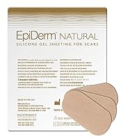 Biodermis Epi-Derm Small Strips, Scar Tape for Old & New Scars, Easily Cut to Size Strips, Thinner & More Comfortable, Premium Grade Silicone Scar Tape, 2.75 x 1.18 in - 3 Pack, Natural